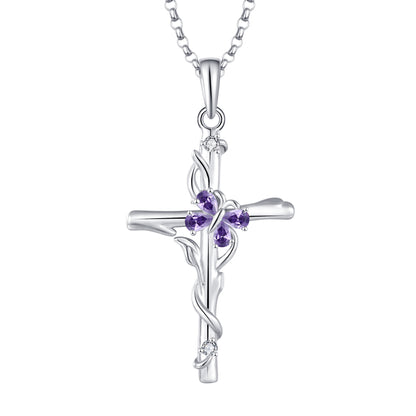 S925 Silver Pendant Cross Necklace