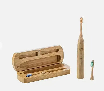 USB Rechargeable Bamboo Electric Toothbrush