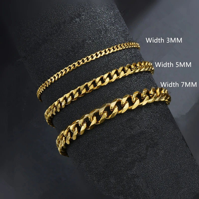 Men's Classic Cuban Chain Bracelet