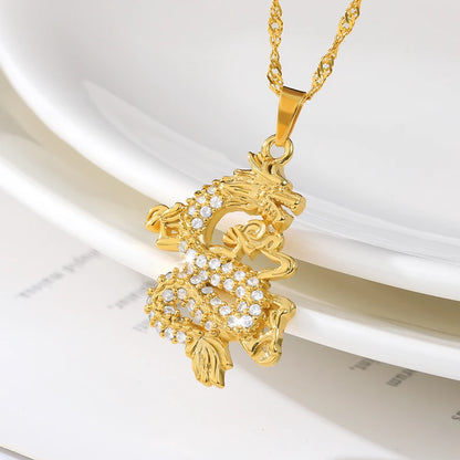 2020 Lucky Dragon Pendant Necklace