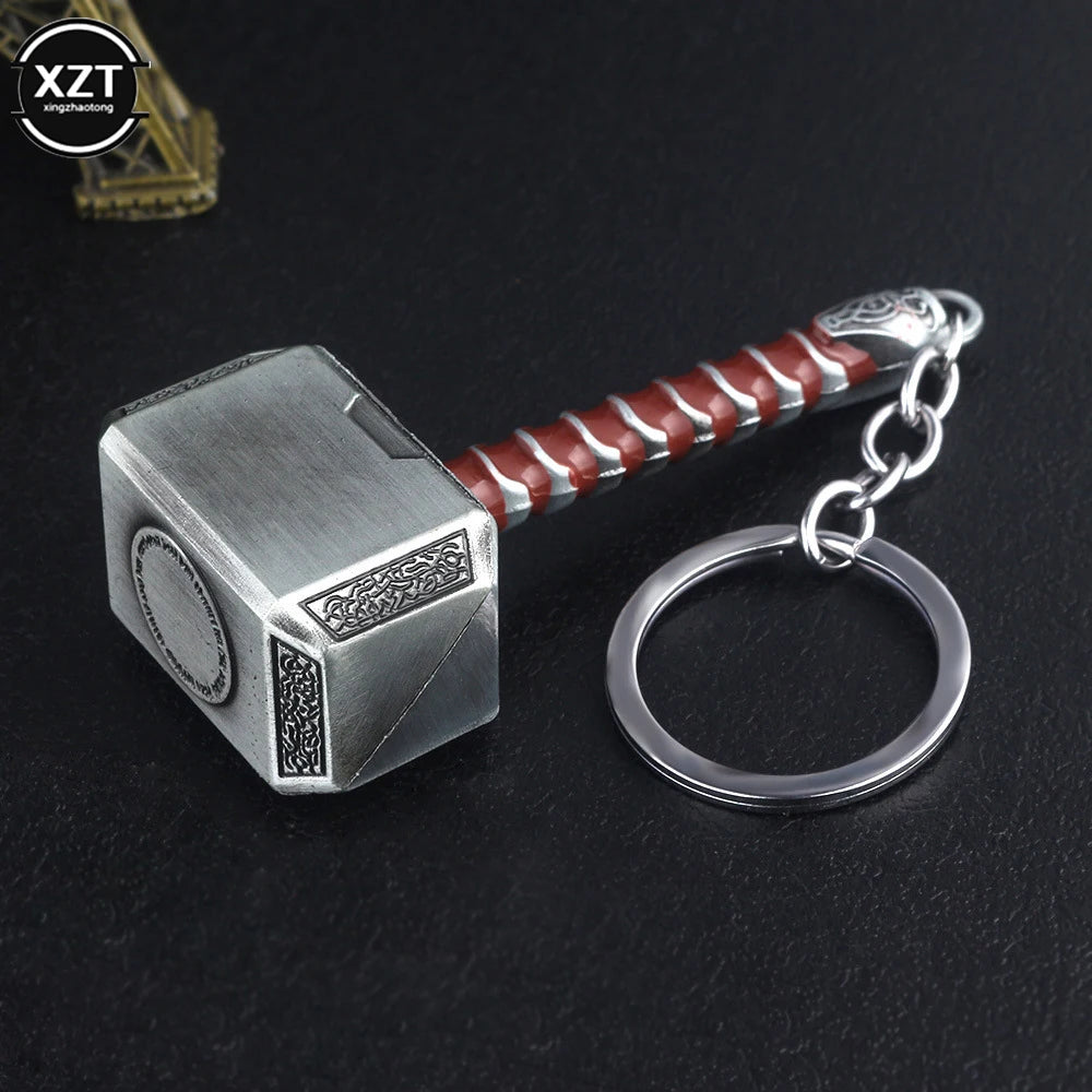 Thor Hammer Metal Keyring