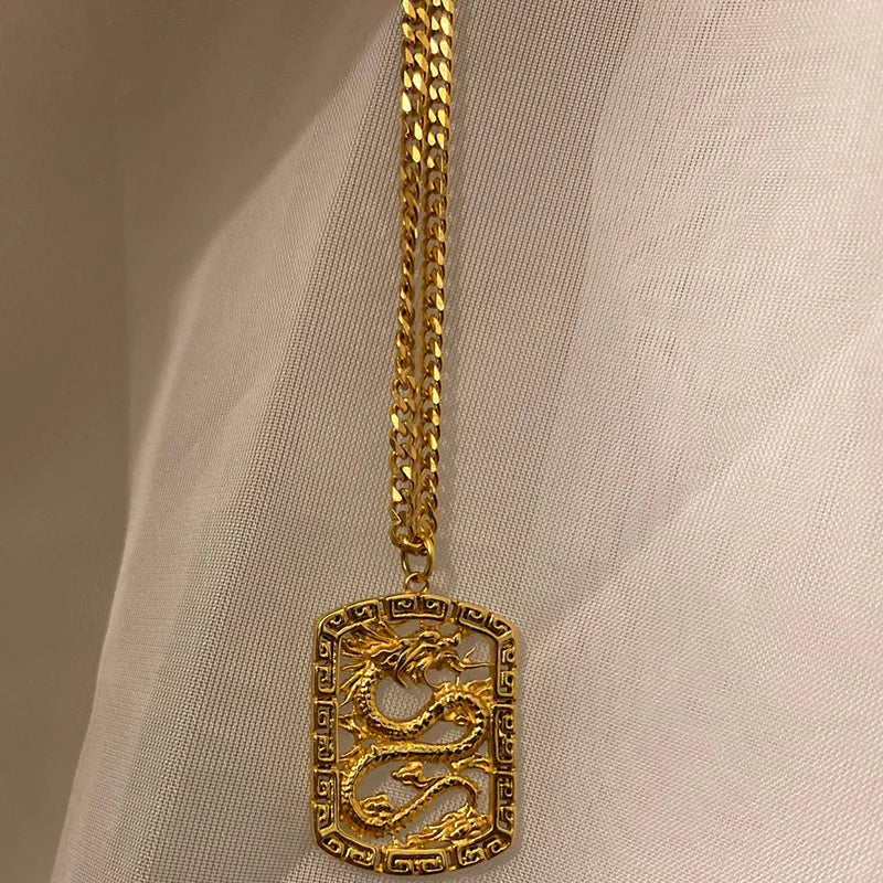 2020 Lucky Dragon Pendant Necklace