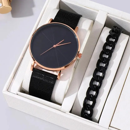 Mens Watch & Bracelet Gift Set