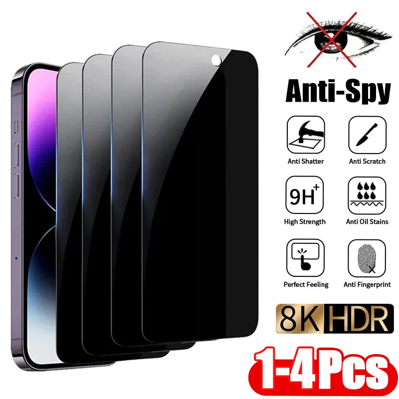 Anti-spy Tempered Glass for iPhone