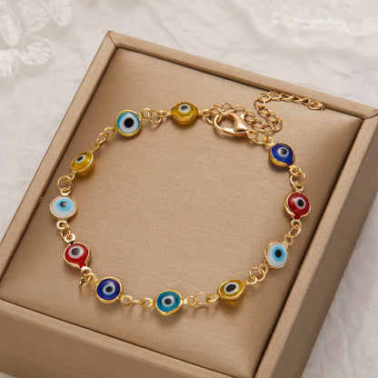 Lucky Turkey Evil Eye Bracelet