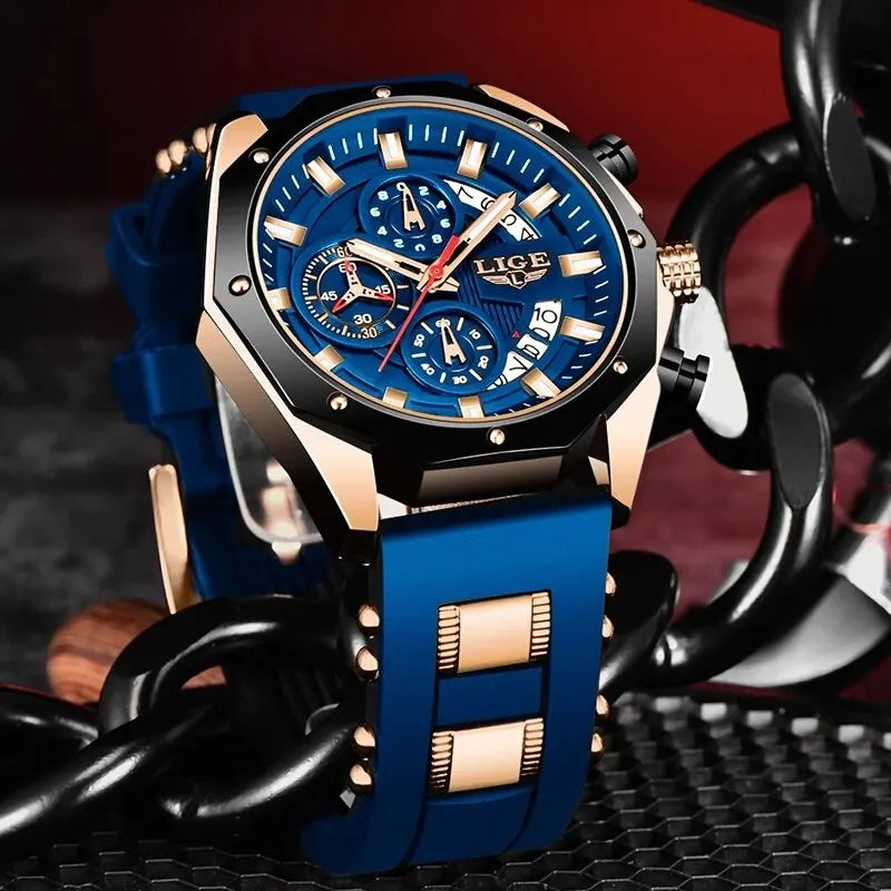 LIGE Men's Fashion Watch