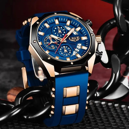 LIGE Men's Fashion Watch