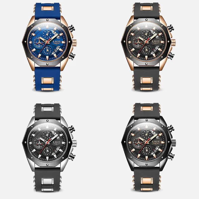 LIGE Men's Fashion Watch