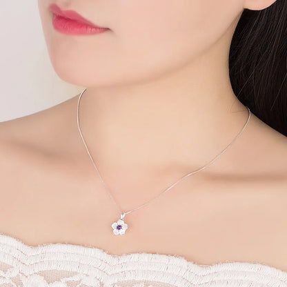 925 Sterling Silver Blossom Necklace