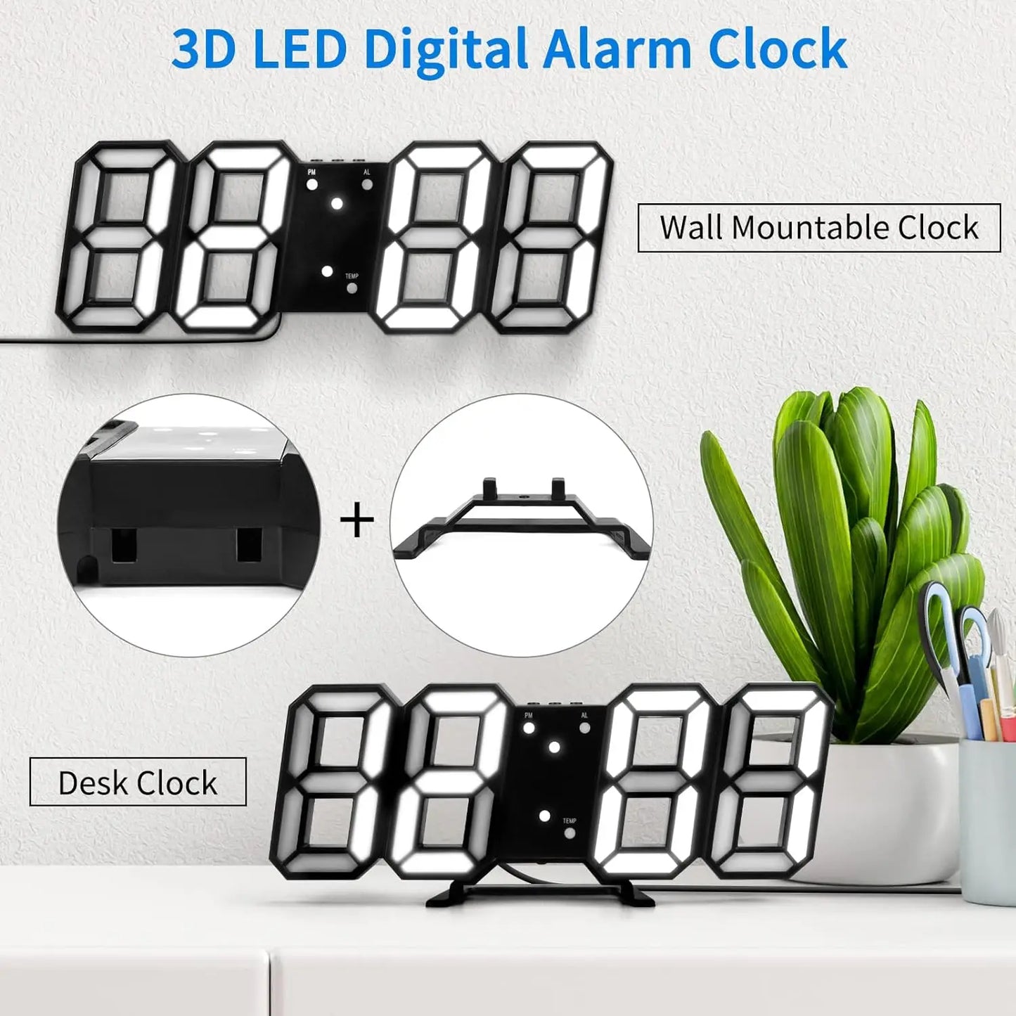 3D LED Digital Clock