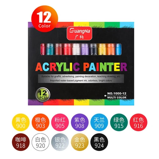 36 Acrylic Marker Pens