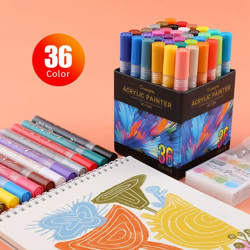 36 Acrylic Marker Pens