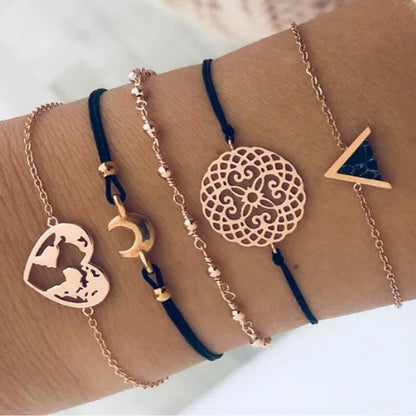 Boho Geometric Bracelet & Bangle Set